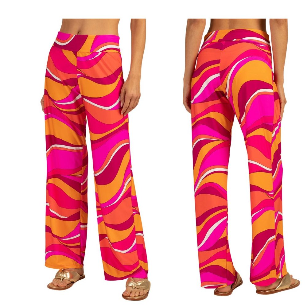 TRINA TURK Vivid Vista Beach Pant Swim Cover-Up / NWOT / Size S , M, L, XL